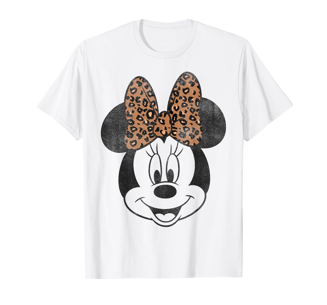 Amazon.com: Disney Minnie Mouse Distressed Vintage Leopard